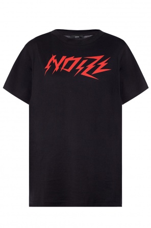 T-shirt with a printed logo, zdjęcie 1 T-shirt with a printed logo od Diesel